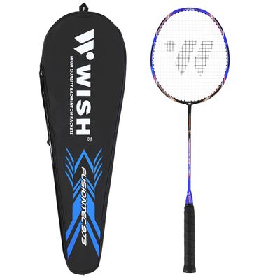 Bedmintonová raketa WISH Fusiontec 973 modro-čierna