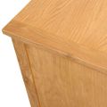 vidaXL TV skrinka 110x35x44 cm dubový masív