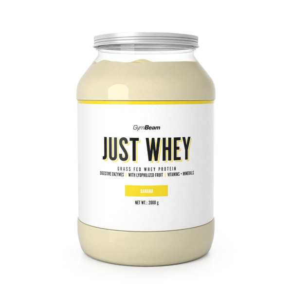 Just Whey Grass-Fed Protein – GymBeam, banán, 2000 g