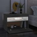vidaXL TV skrinka s LED svetlami betónovo-sivá 60x35x40 cm