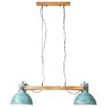 vidaXL Závesná lampa 25 W šmuhovaná modrá 85x28x109 cm E27