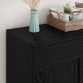 vidaXL Servírovacia skriňa Čierny dub 69,5 x 34 x 90 cm