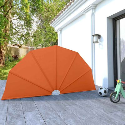 vidaXL Skladacia bočná markíza na terasu, tehlová 160 cm