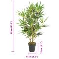 vidaXL Umelý bambusový strom 368 listov 80 cm zelený