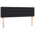 vidaXL Posteľný rám boxspring s matracom a LED čierny 160x210 cm zamat
