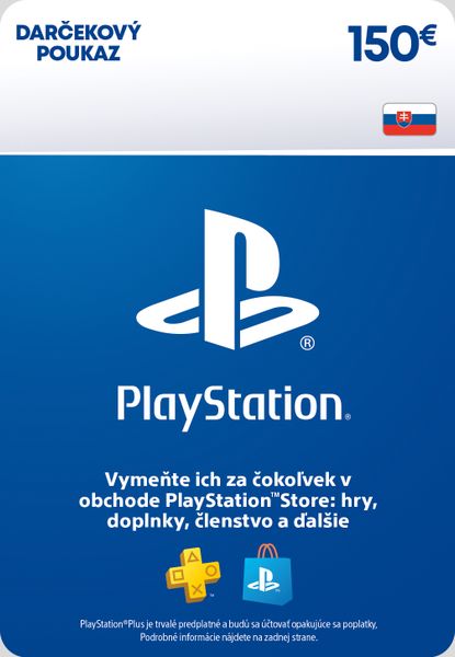 ESD SK - PS Store el. peňaženka - 150 EUR