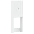 vidaXL Toaletná skriňa HOORN Biela 66 x 25,5 x 190 cm Kompozitné drevo