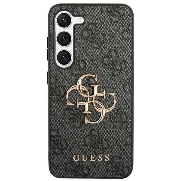 Puzdro Guess pre Samsung Galaxy S24 S921 GUHCS24S4GMGGR čierne tvrdé puzdro 4G Big Metal Logo