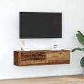 vidaXL TV skrinka 100 x 31 x 25,5 cm Staré drevo Kompozitné drevo