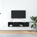 vidaXL TV stolíky 2 ks dub čierne 60x31x25,5 cm kompozitné drevo