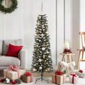 vidaXL Umelý vianočný stromček Zelená 150 cm PVC, plast a oceľ