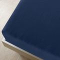 vidaXL Priliehavé prestieradlo Jersey námorn. modré 140x200 cm bavlna