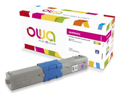 OWA Armor toner kompatibilný s OKI 46490402, 1500st, červená/magenta