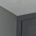vidaXL TV skrinka antracitová 105x35x52 cm oceľ a sklo