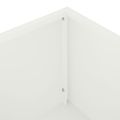 vidaXL Záhradný kvetináč 2 ks Biela 100 x 20 x 49 cm