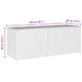 vidaXL Záhradný úložný box, čierny 150x50x60 cm, polyratan