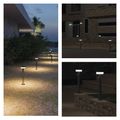 LED záhradné solárne stĺpikové svietidlo TERION, senzor súmraku, 12,5 x 12,5 x 50 cm