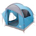 vidaXL Auto Stan so strechou Modrá 239 x 210 x 210 cm Polyester a oceľ