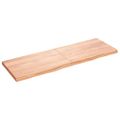 vidaXL Stolová doska bledohnedá 180x60x(2-6) cm ošetrený masívny dub