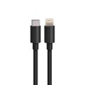 Nabíjačka do auta Maxlife MXCC-04 PD QC 1x USB-C 1x USB 20W čierna + kábel USB-C - Lightning 27W