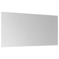 vidaXL Zrkadlo do kúpeľne s LED Priehľadná 60 x 30 cm tvrdené sklo