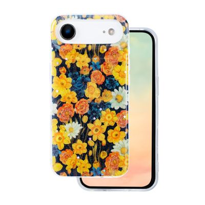 Puzdro Glow Glam pre iPhone 17 Air 6,6" oranžová