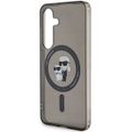 Puzdro Karl Lagerfeld pre Samsung Galaxy S24 KLHMS24SHGKCNOK čierna matná MAGSAFE IML C