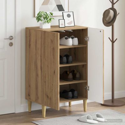 vidaXL Skriňa na topánky ARNHEM 59,5 x 39,5 x 90 cm Kompozitné drevo