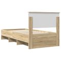 vidaXL Rám postele Sonoma dub 120 x 123 cm Kompozitné drevo