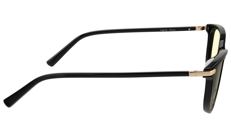 GUNNAR kancelárske/hermé okuliare INGRID ONYX jantárové sklá BLF 65 GUNNAR focus