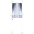 vidaXL Ručne zaťahovacia markíza 100 cm modro-biele pásiky