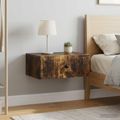 vidaXL Nočný stolík 2 ks Dymový dub 49 x 34,5 x 20 cm Kompozitné drevo