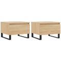 vidaXL Konferenčné stolíky 2 ks dub sonoma 50x46x35cm kompozitné drevo