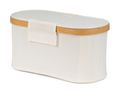 Úložný box G21 30 x 15 x 15 cm, bambusový s vekom, béžový