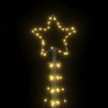vidaXL LED vianočný stromček 447 LED teplá biela 250 cm