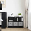 vidaXL Servírovacia skriňa Čierny dub 73,5 x 22,5 x 53,5 cm