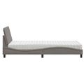 vidaXL Posteľ s matracom Hanko sivohnedá 90x200 cm látka