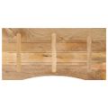 vidaXL Stolová doska so zakrivením 120x50x2,5 cm surový mangový masív