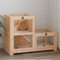 vidaXL Klietka pre škrečka 81x40x60 cm jedľové masívne drevo