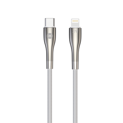 Kábel Forever Sleek USB-C - Lightning 1,0 m 27W biely
