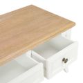 vidaXL TV stolík biely 100x35x35 cm drevený