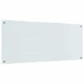 vidaXL Kuchynský obklad Biela 120 x 50 cm tvrdené sklo