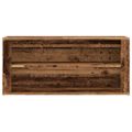 vidaXL Lavica na topánky staré drevo 100x35x45 cm kompozitné drevo