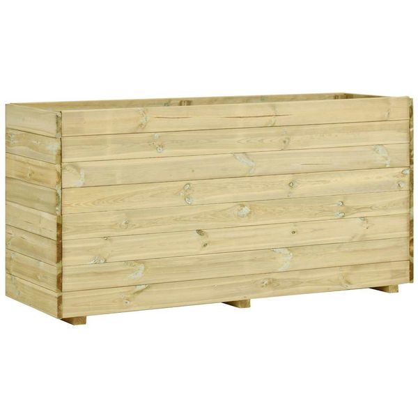 vidaXL Vyvýšený záhradný záhon+dno 150x50x75 cm, impregnovaná borovica