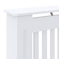 vidaXL Kryt radiátora 2 ks Biela 78 x 19 x 81,5cm Kompozitné drevo