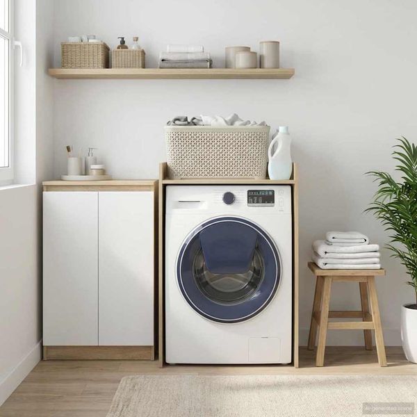 vidaXL Kabinet na práčku Sonoma 67,5 x 48 x 97 cm Kompozitné drevo