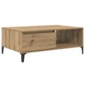 vidaXL Konferenčný stolík dub artisan 90 x 60 x 35 cm Kompozitné drevo