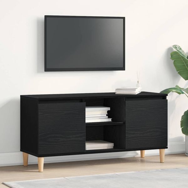 vidaXL TV skrinka Čierny dub 102 x 35 x 50 cm Kompozitné drevo