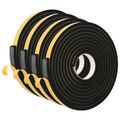 vidaXL Samolepiaca penová páska 4 ks Čierna 20mm x 5m CR Pena