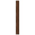 vidaXL Botník so zrkadlom 5-poschodový hnedý dub 63x17x169,5 cm